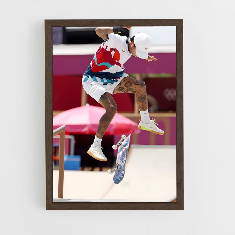 Poster Tricks de Nyjah – affiche Skateboard (vue 5)